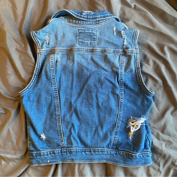 LIKE NEW Wax Jean Brand Jean Vest - Picture 2 of 4
